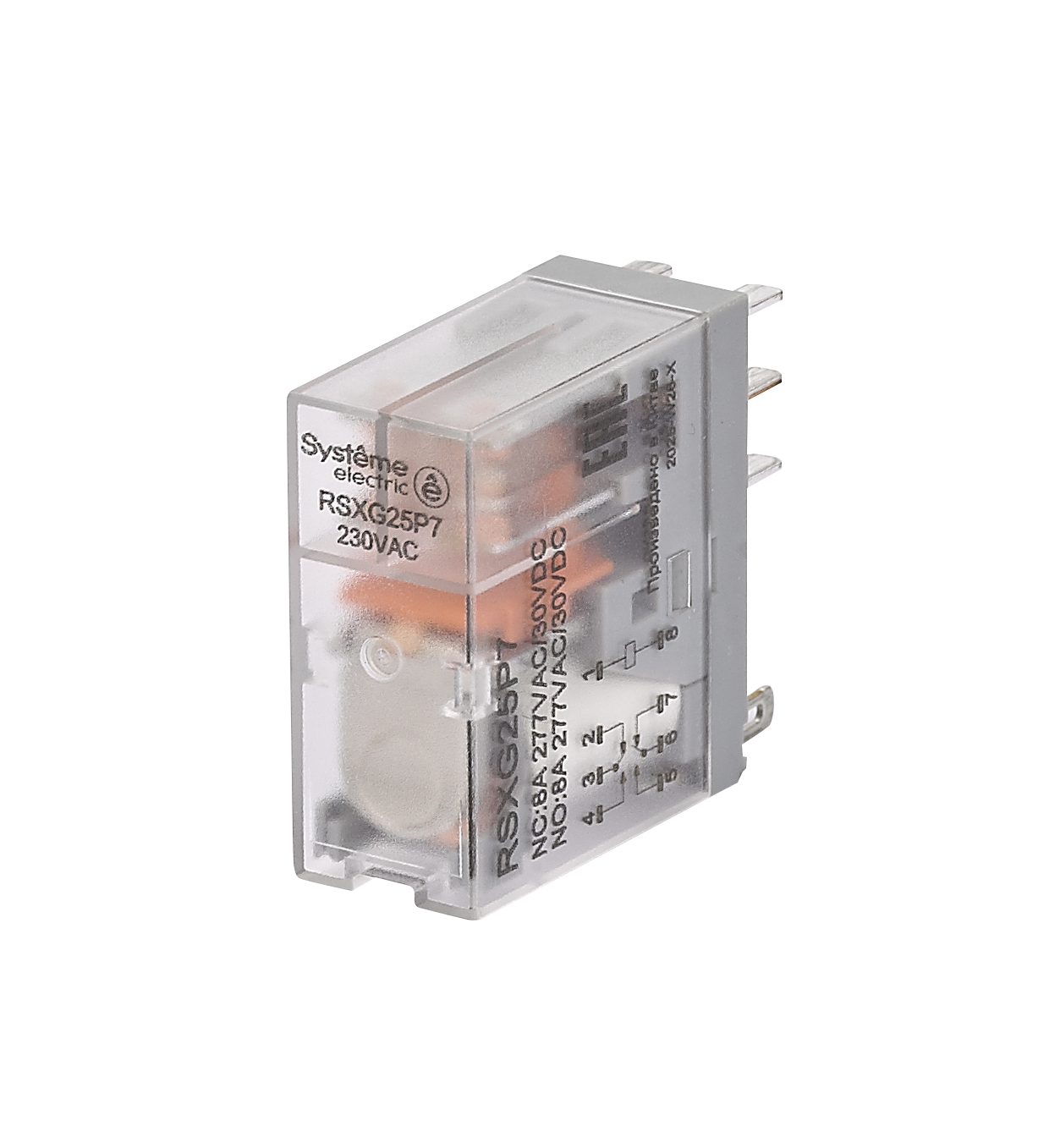 Реле 8A 2CO 230VAC фото