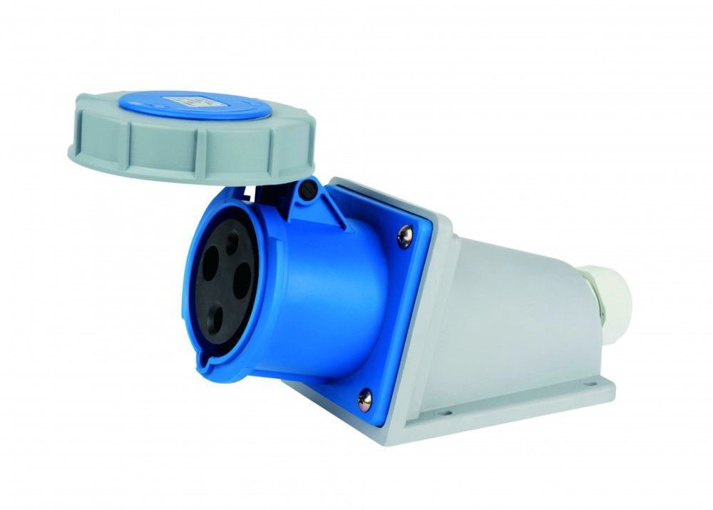 Розетка стац. 2Р+РЕ 63А 220В IP67 РС-103 фото