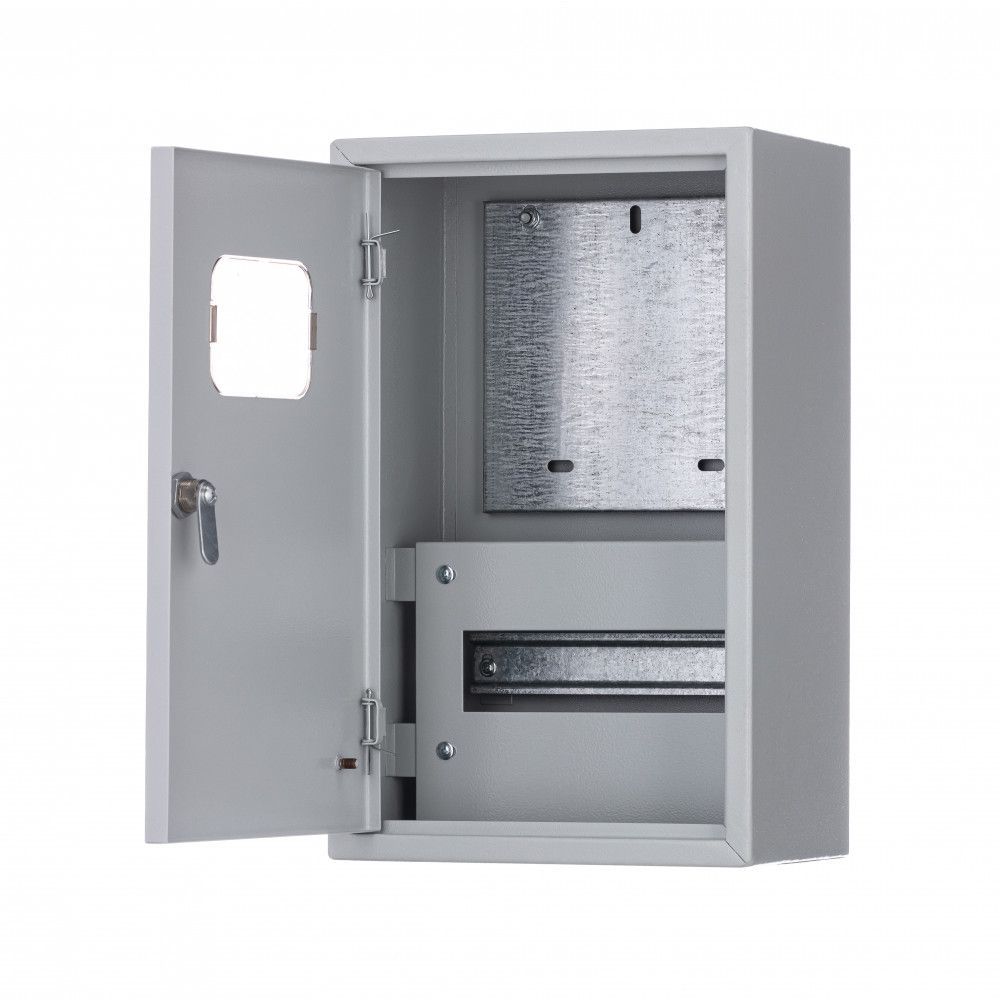 Корпус мет. учетный нав. 400х250х160 1-фазный 9 мод. IP31 ЩРУН-1/9 фото