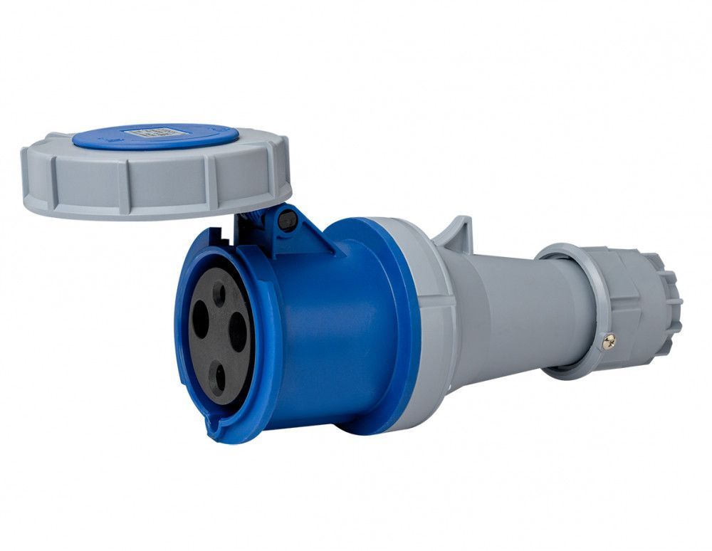 Розетка перен. 2Р+РЕ 63А 220В IP67 РП-103 фото