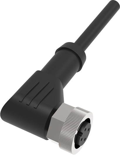 Теко CS S20L-3-2 Соединитель кабельный, Розетка, Угловой с кабелем, Пластик 4-PINIP67, кабель 2 м, 250 AC/DC NO/NC фото