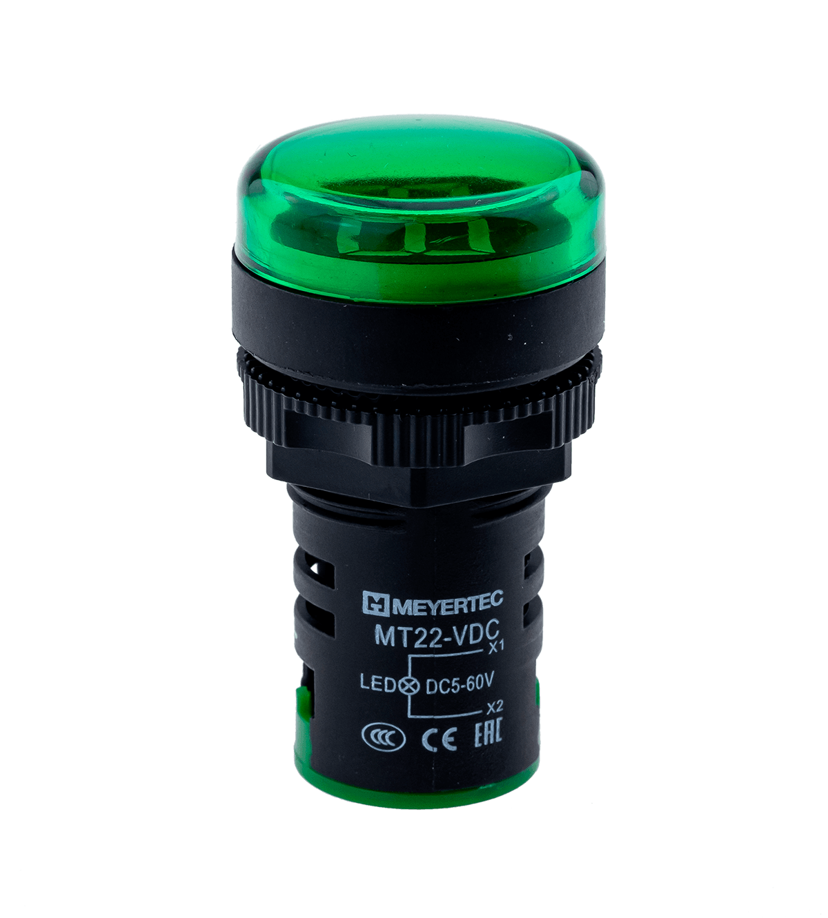 Индикатор напряжения, 5-60V DC, зеленый Meyertec MT22-VDC3