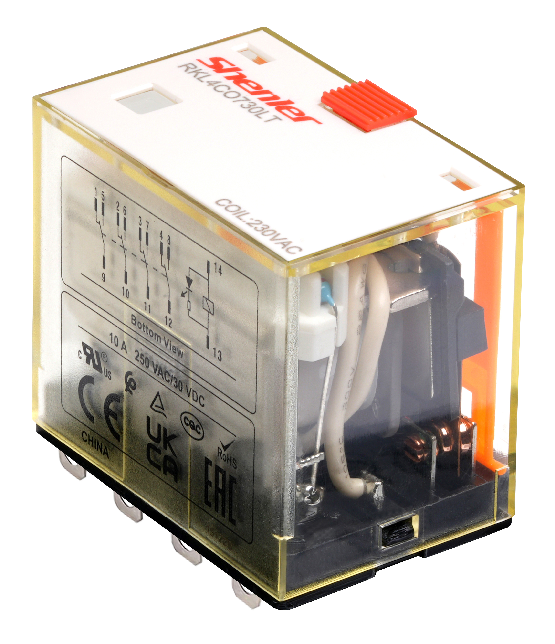 Силовое реле Shenler RKL4CO012LT 4CO 10A 12VDC