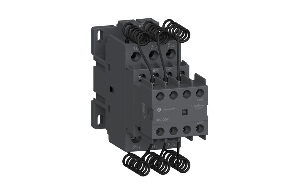 КОНТАКТОР MC1D ДЛЯ КОНДЕНСАТОРНЫХ БАТАРЕЙ 10 КВАР 1НО/2НЗ 380V 50/60ГЦ фото