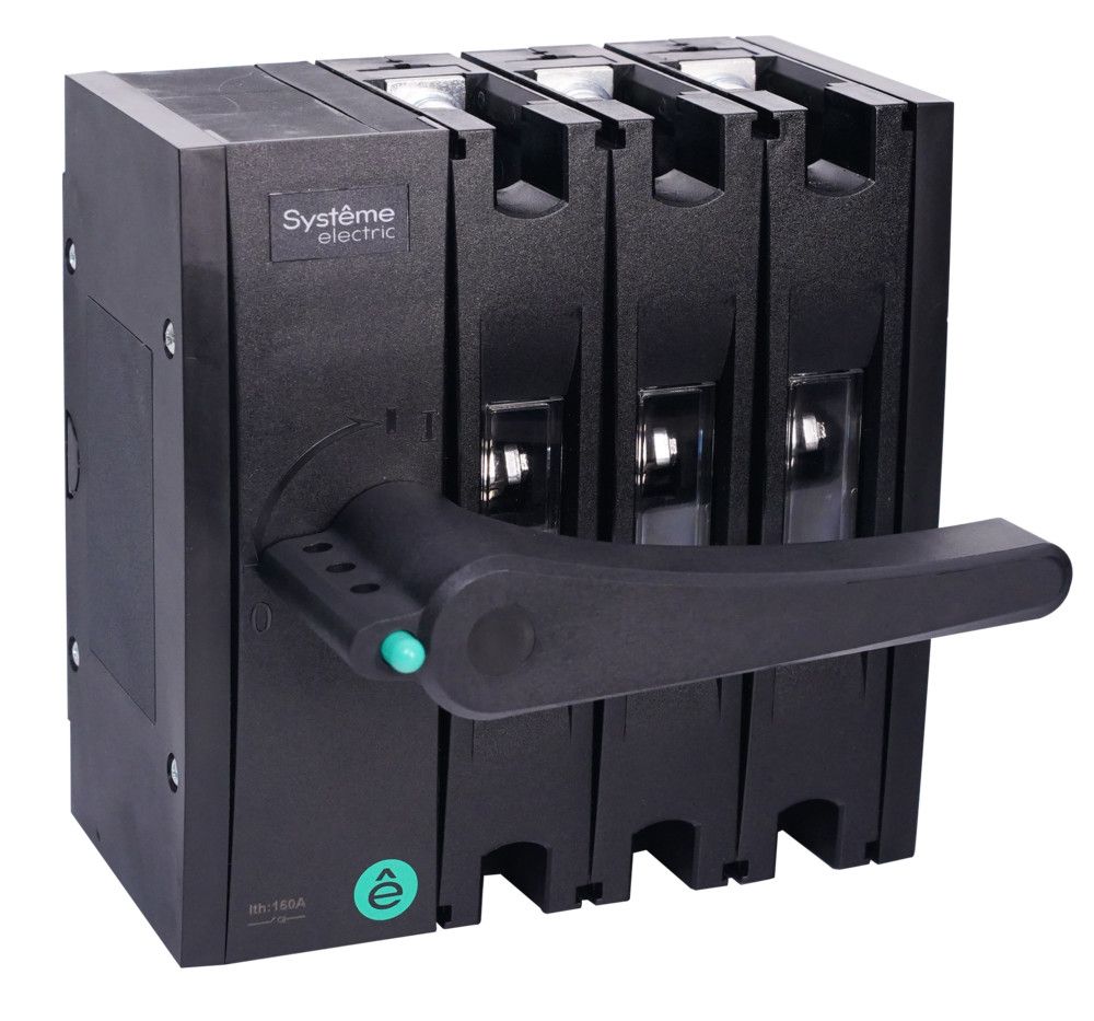 ВЫКЛ.-РАЗЪЕДИНИТЕЛЬ SYSTEMEPACT SD160 3P 160A РУКОЯТКА СЛЕВА ФРОНТ._РУКОЯТКА ЗАКАЗЫВАЕТСЯ ОТДЕЛЬНО
