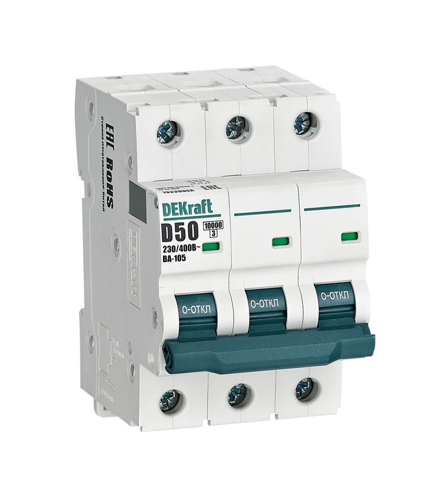 Автоматический выключатель ВА-105 3P 50А D 10кА фото