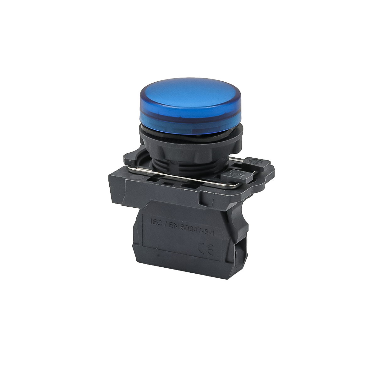 Лампа сигнальная синяя, 24V AС/DC, IP65, пластик Meyertec MTB5-AV761