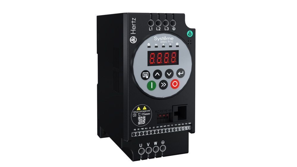 Преобразователь частоты STV050 Hertz 0,75 кВт 380В ЭМС С3 + LED панель оператора фото
