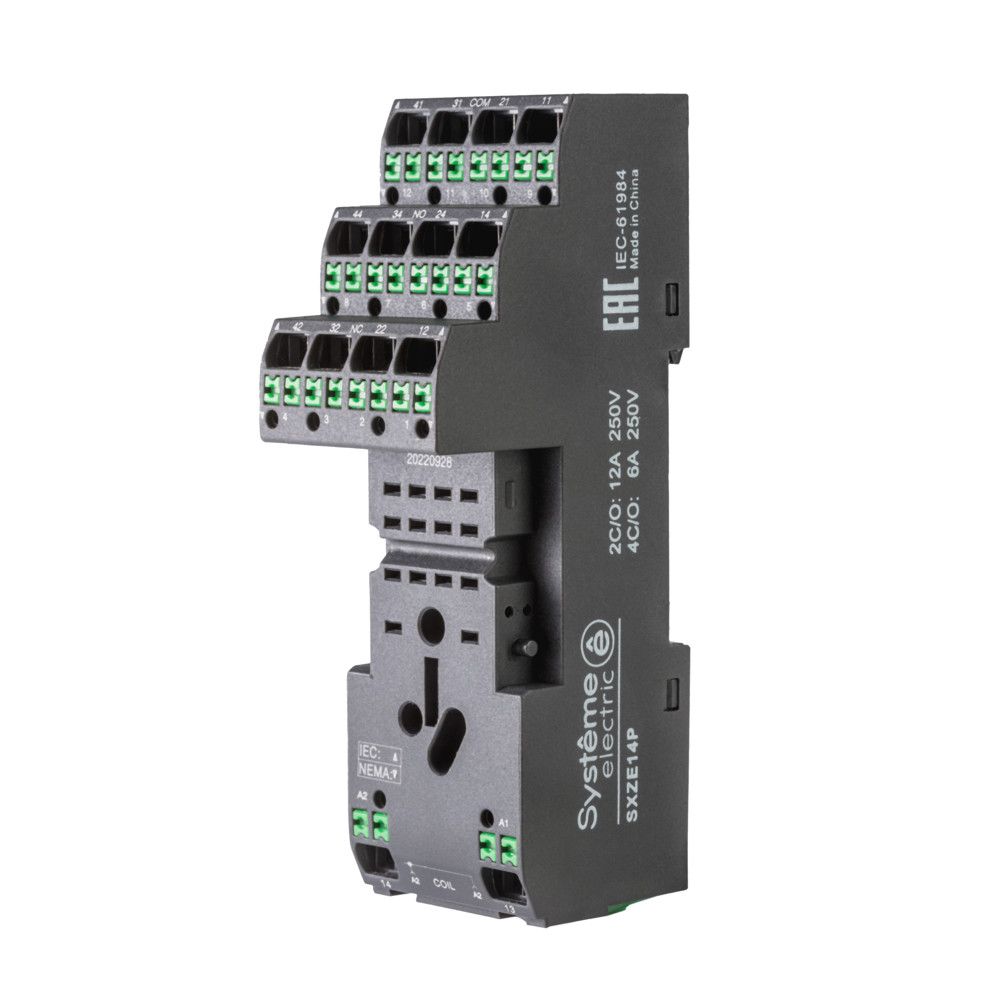 Розетка для реле 2/4СО 12/6А separated фото