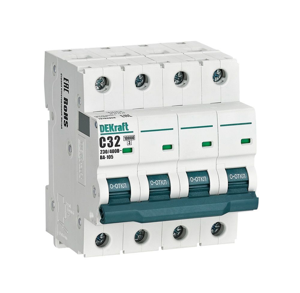 Автоматический выключатель ВА-105 4P 32А C 10кА фото