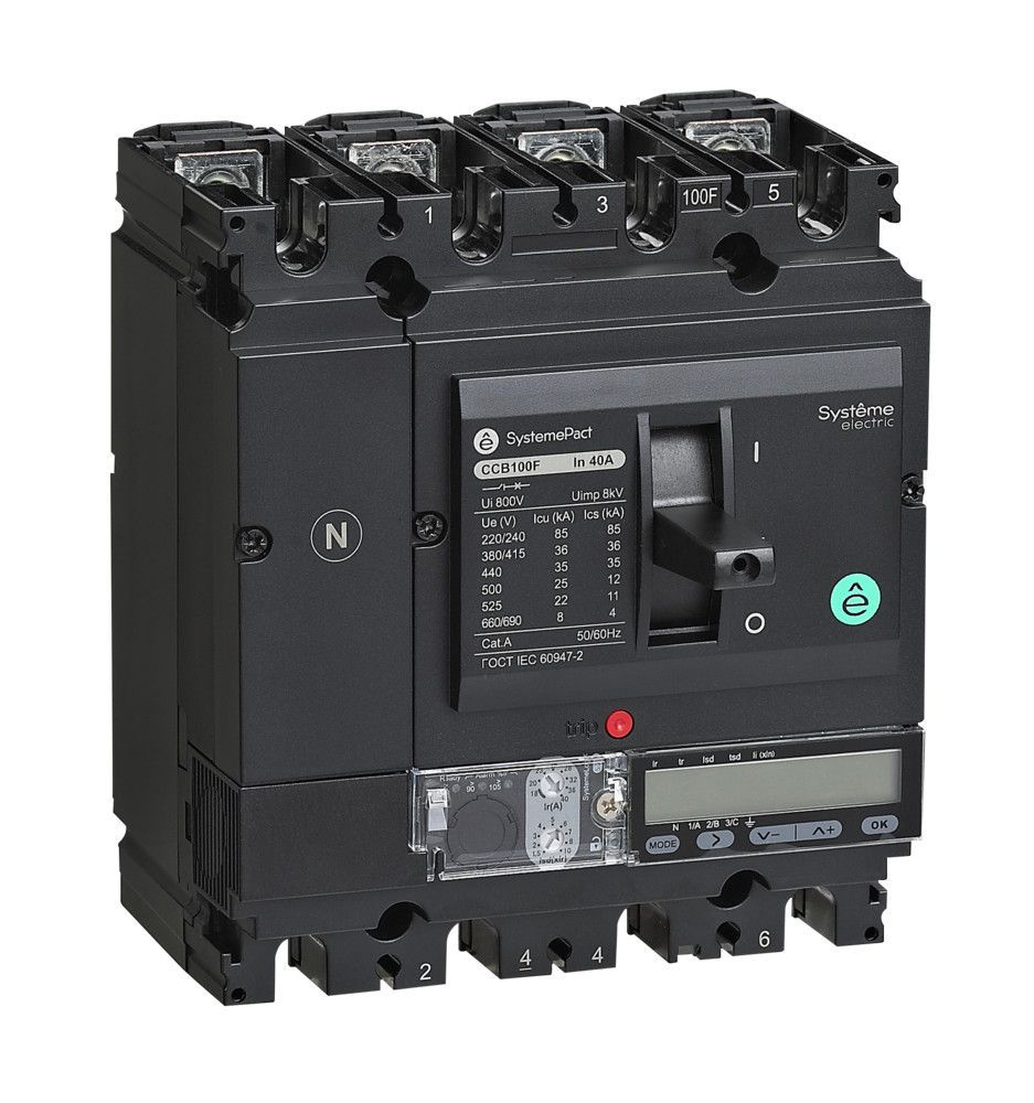 АВТ.ВЫКЛ SYSTEMEPACT CCB100 150KA 4P4D S5.2E 40A