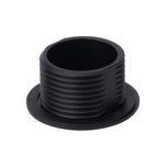 Заглушка круглая, черная, 22мм фото