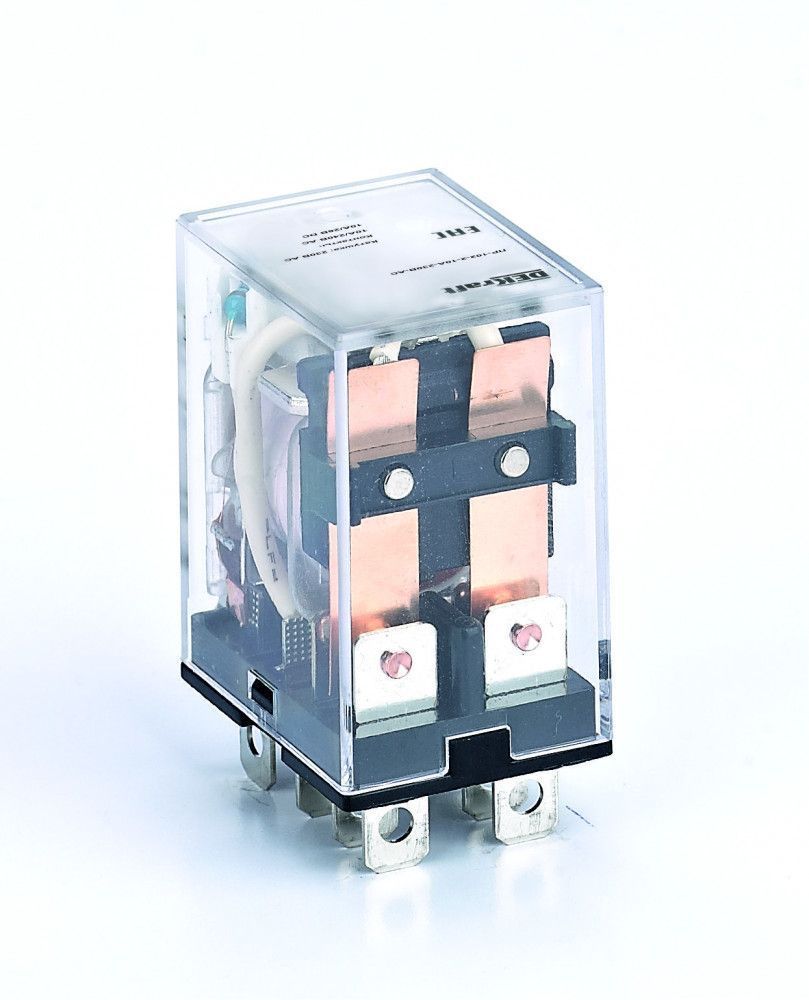 Промежуточное реле 2 конт. с LED инд. 10А 220В DC ПР-102
