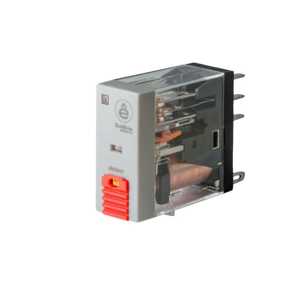 Реле 12A 1CO 48VAC тест кнопка LED фото