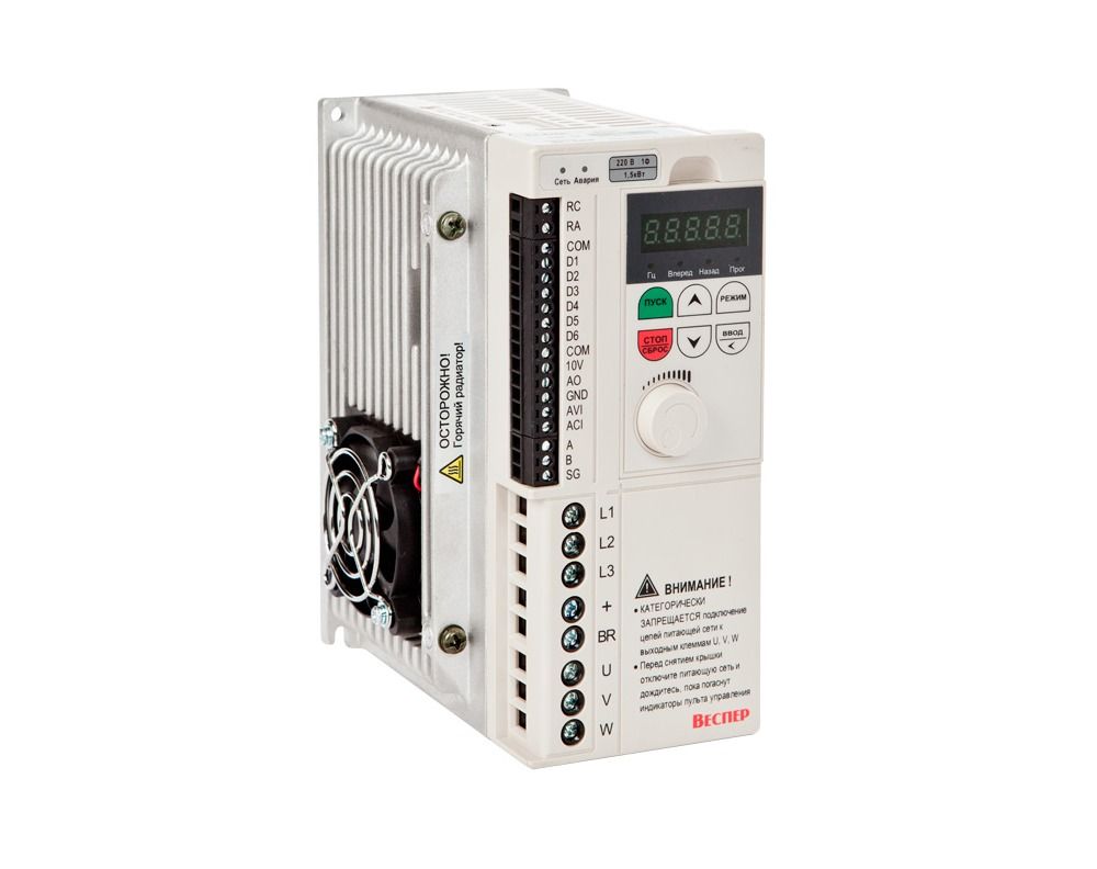 Преобразователь частоты Веспер E4-8400-S2L 1,5 кВт 220В фото