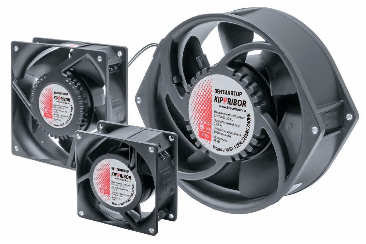 Промышленные осевые вентиляторы KIPPRIBOR серии VENT ОВЕН VENT-8025.220VAC.7MSHB фото