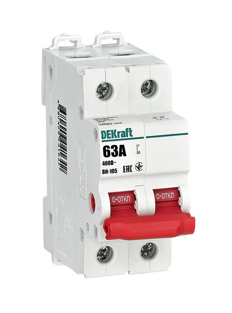 Выключатель-разъединитель 2Р 63А ВН-105 фото