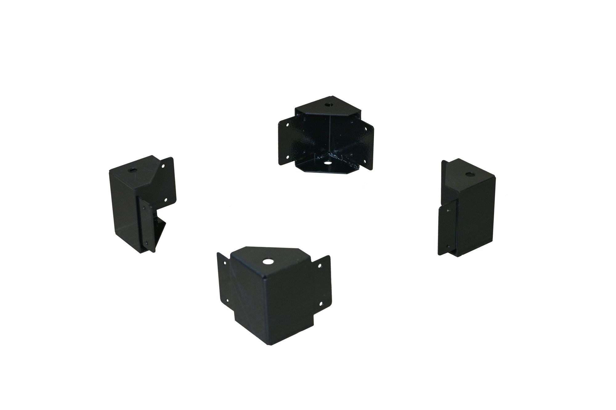 DekraftUno Угловые элементы цоколя 100мм, RAL9005, 4шт фото