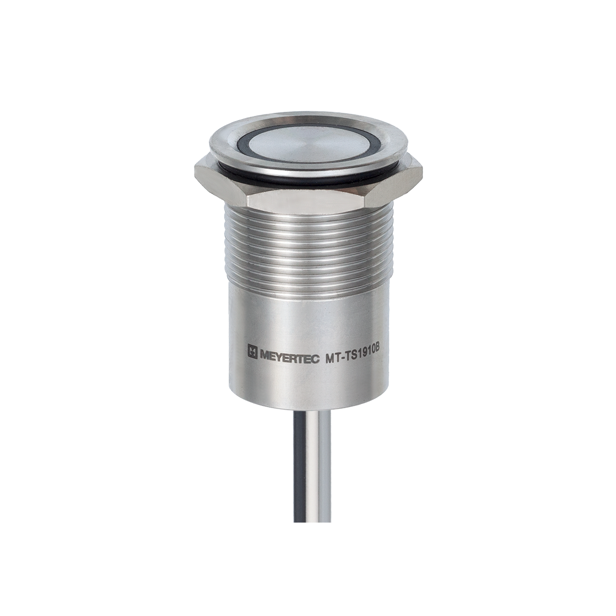 Кнопка сенсорная без подсветки, Ø19 мм, NO, возврат, NPN, IP68