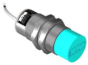 Теко ISN E7A-31P-15-LZ, Индуктивный датчик,Sn=15 мм,корпус М18x1 Алюминий не заподлицо,10...30DC NO PNP,IP67,кабель фото