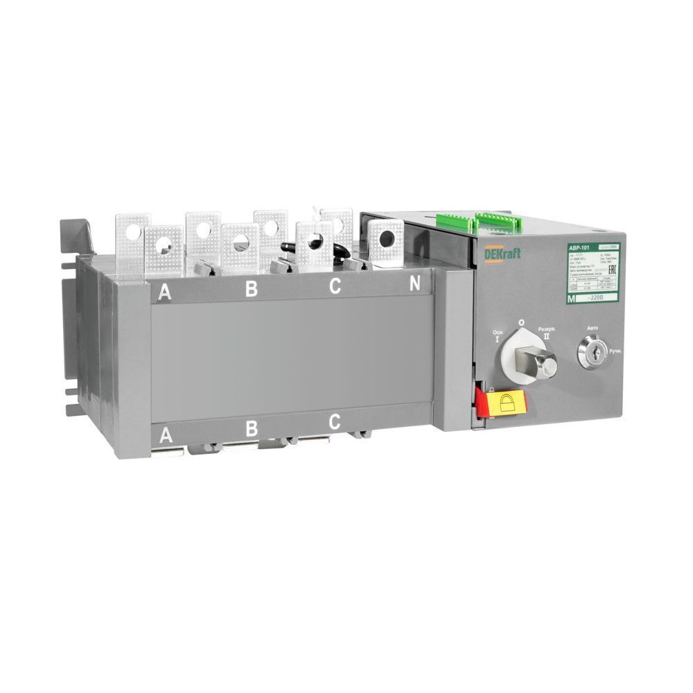 АВР на реверс. выкл.-разъед. и мотор приводом 180A, 2P, 10кА АВР-103 фото