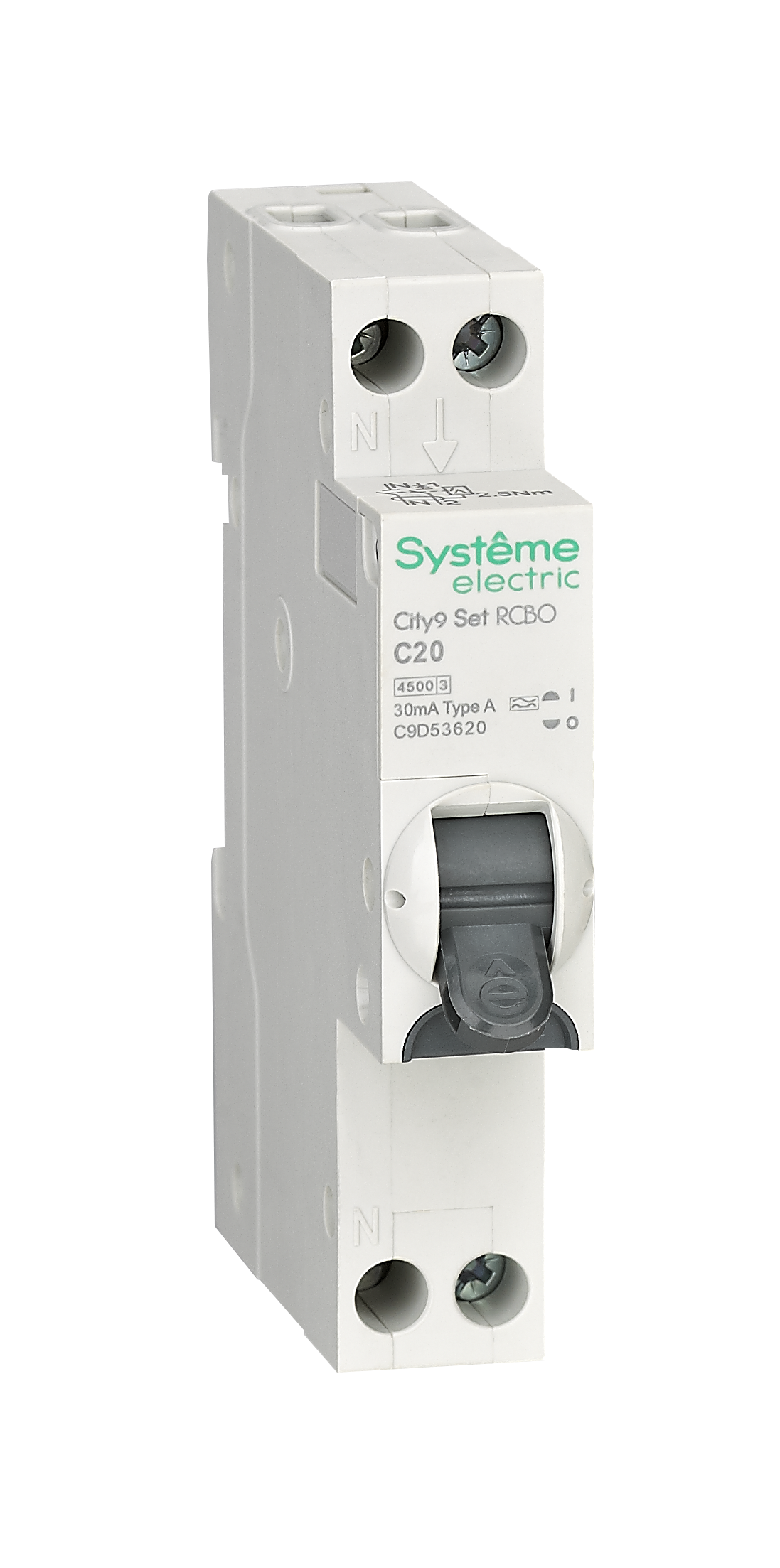 City9 АВДТ 1П+Н C20 4500A 30мА A 18мм фото