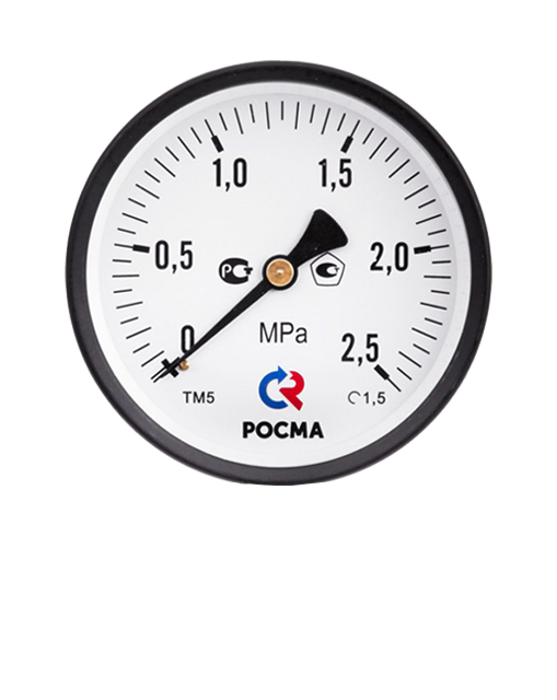 Вакуумметр РОСМА ТВ-510Т.00 (-1-0кгс/см²) M20x1,5.1,5