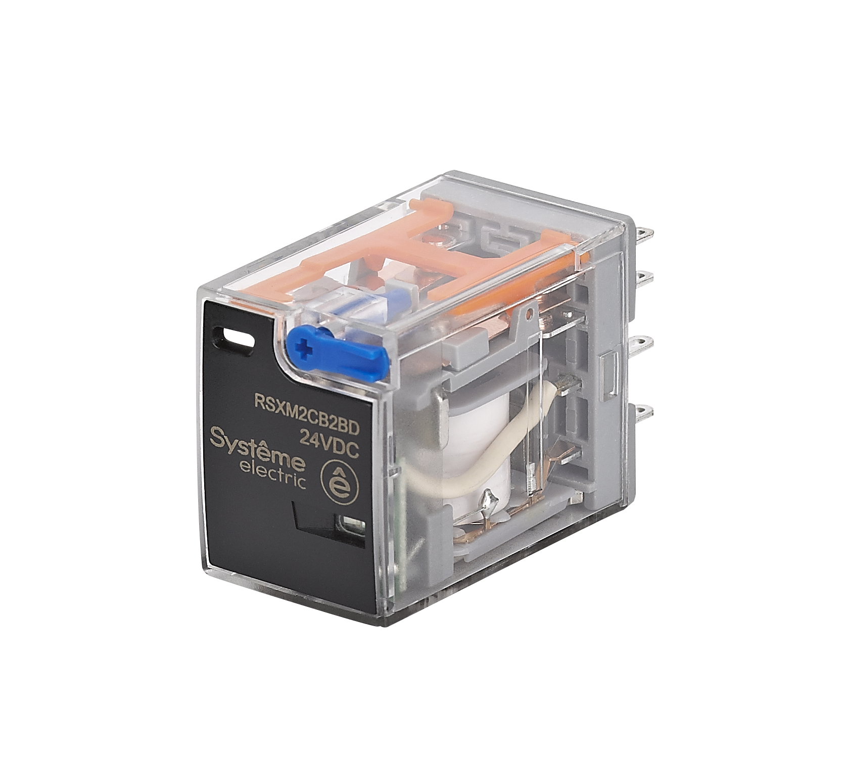 Реле 10A 2CO 24VDC тест кнопка LED фото