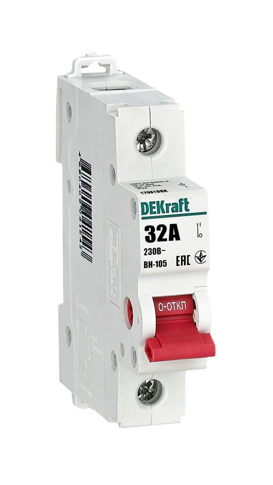 Выключатель-разъединитель 1Р 32А ВН-105 фото