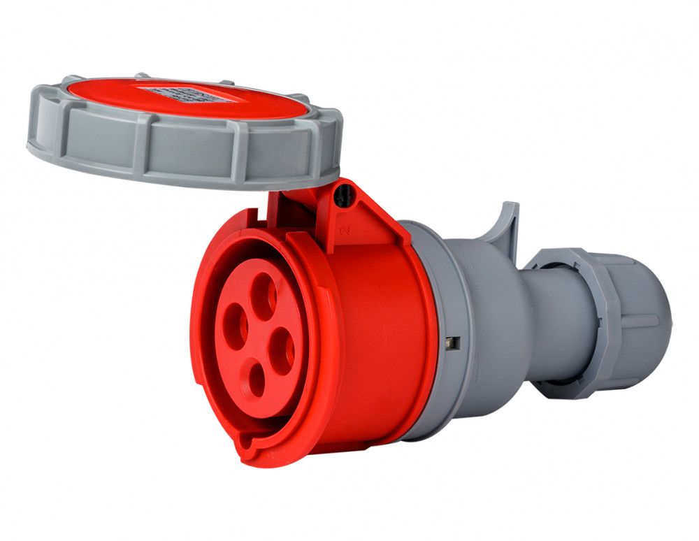 Розетка перен. 3Р+РЕ 32А 380В IP67 РП-103 фото