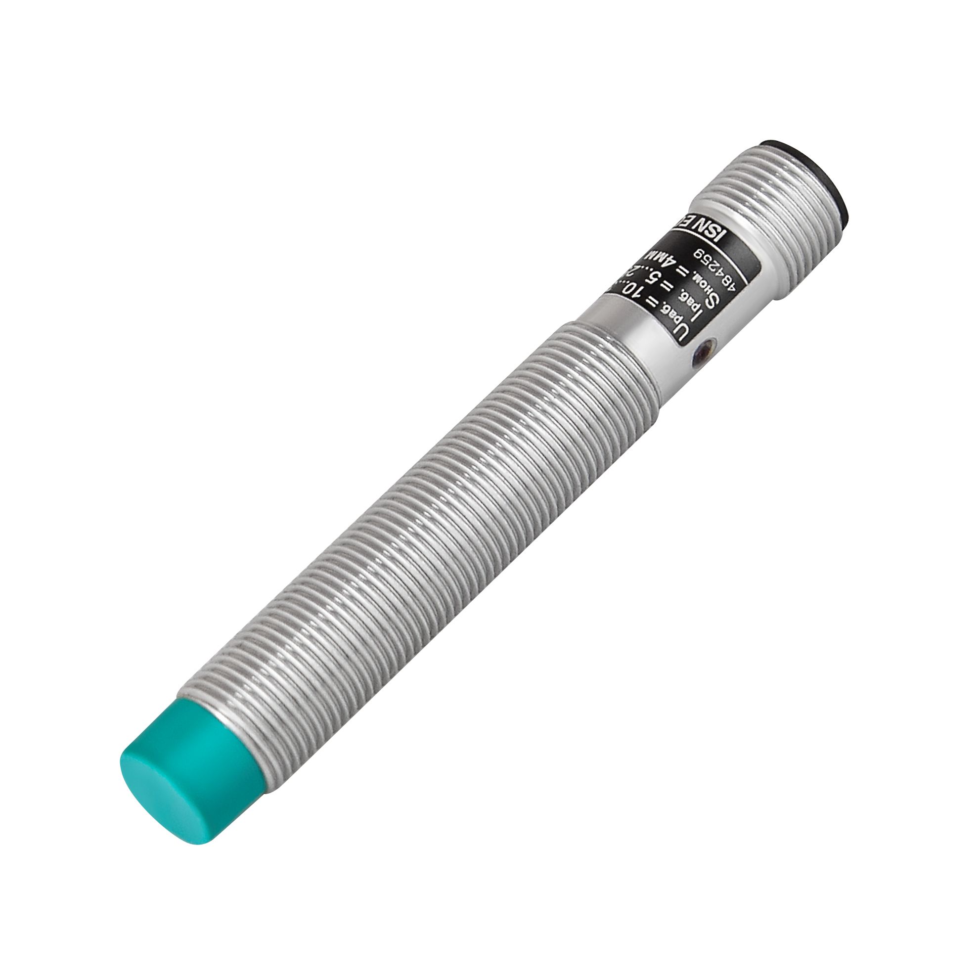 Теко ISN EC23A-21-4-LPS4, Индуктивный датчик,Sn=4 мм,корпус М12x1 Алюминий не заподлицо,10...30DC NO 2-х проводный,IP67,разъем фото