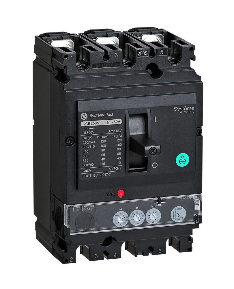 АВТ.ВЫКЛ SYSTEMEPACT CCB250 150KA 3P3D S2.2 250A