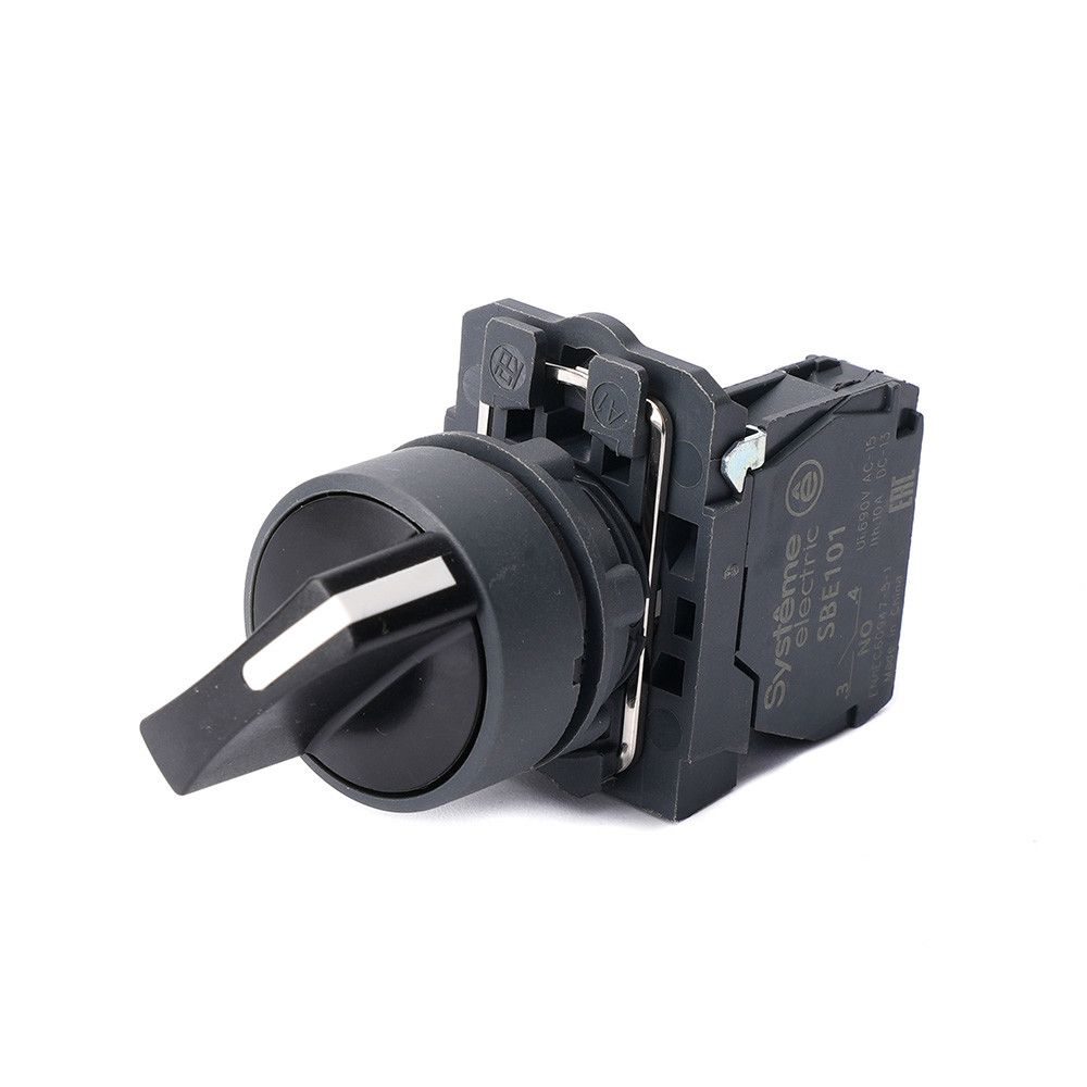 Переключатель SB5 в сборе модульный 22мм 2 позиции с фиксацией 1НО фото