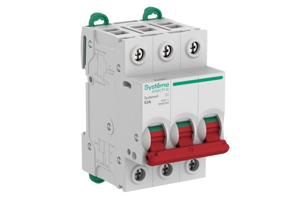 Systeme9 Выключатель нагрузки (ВН) 3P 63A 400В фото