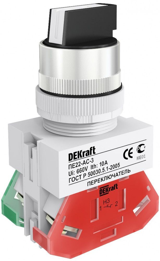 Перекл. на 3 фикс. полож. I-O-II станд. ручка ПЕ-22 фото