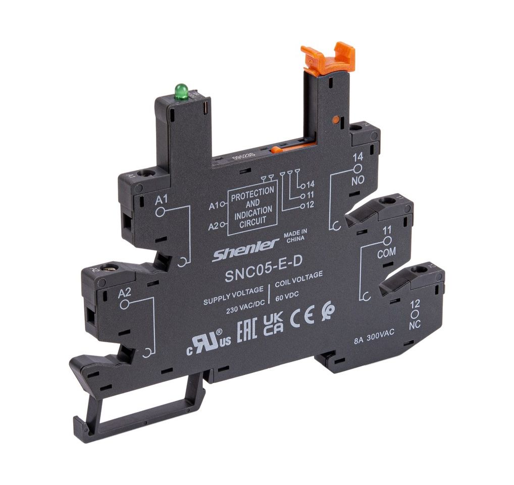 Розетка Shenler SNC05-E-DL для реле 60VDC RNC, винтовой зажим фото