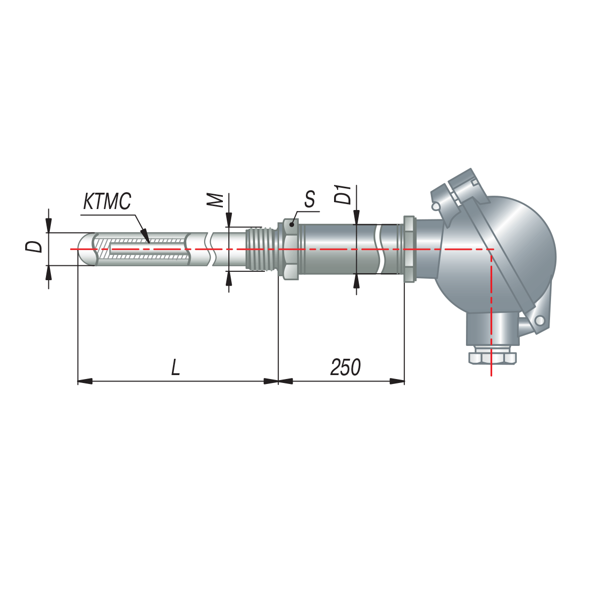 ДТПХхх5 термопары на основе КТМС с коммутационной головкой EXIA ОВЕН ДТПN165-0919.630.1.ЕХI-Т1 фото