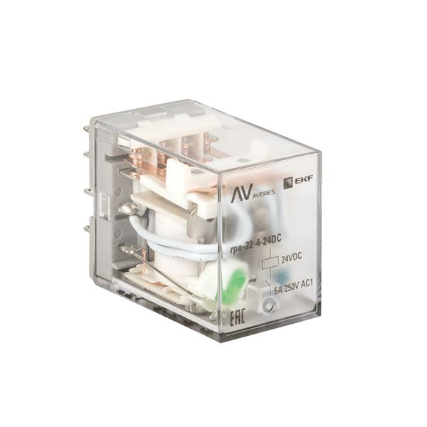 Реле промежуточное RPA 22/4 5A 24В DC AVERES EKF фото