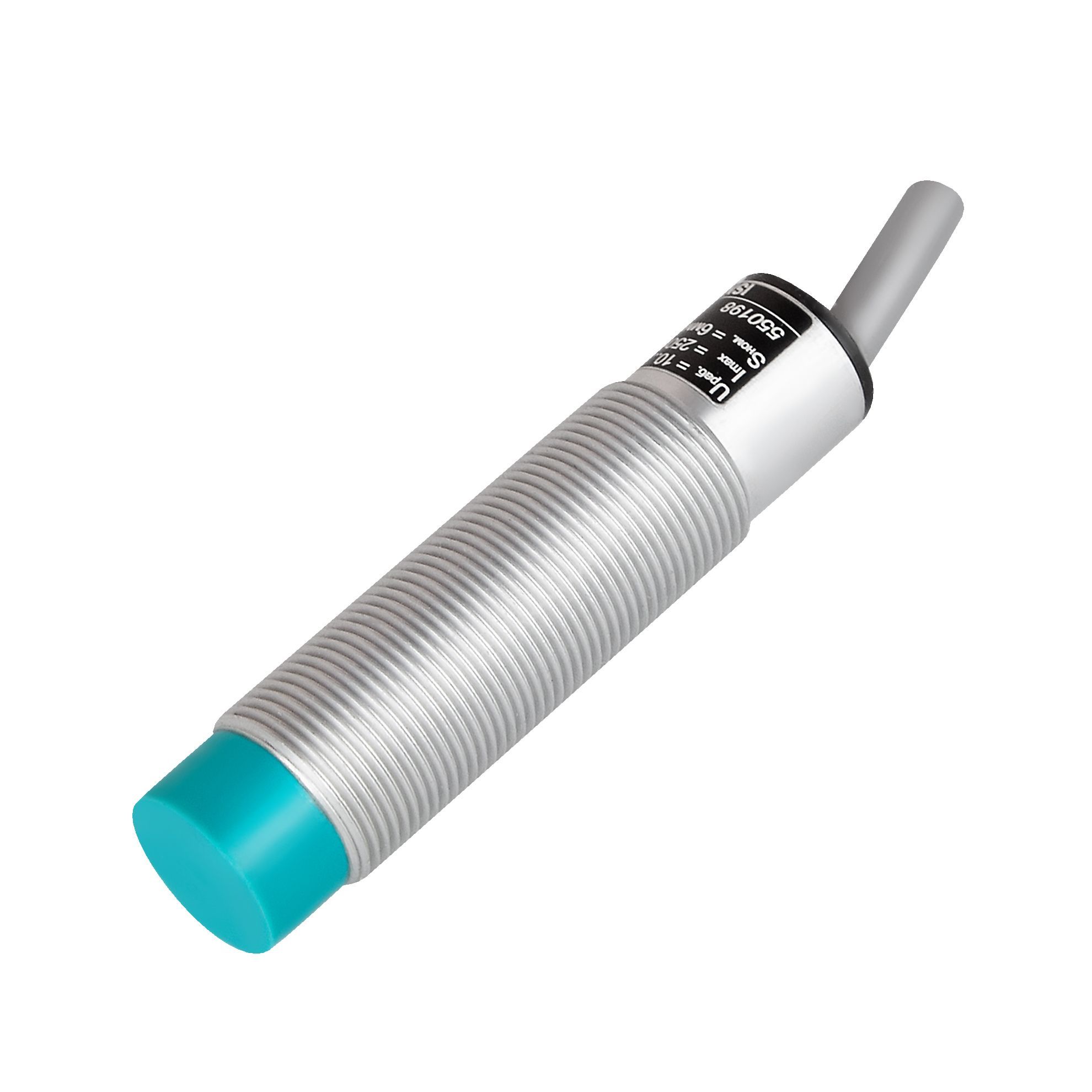 Теко ISN E3A-31N-6-LZ, Индуктивный датчик,Sn=6 мм,корпус М16x1 Алюминий не заподлицо,10...30DC NO NPN,IP67,кабель фото