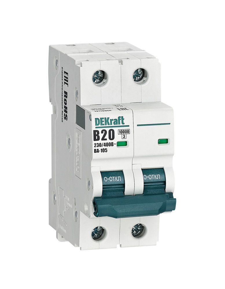 Автоматический выключатель ВА-105 2P 20А B 10кА фото