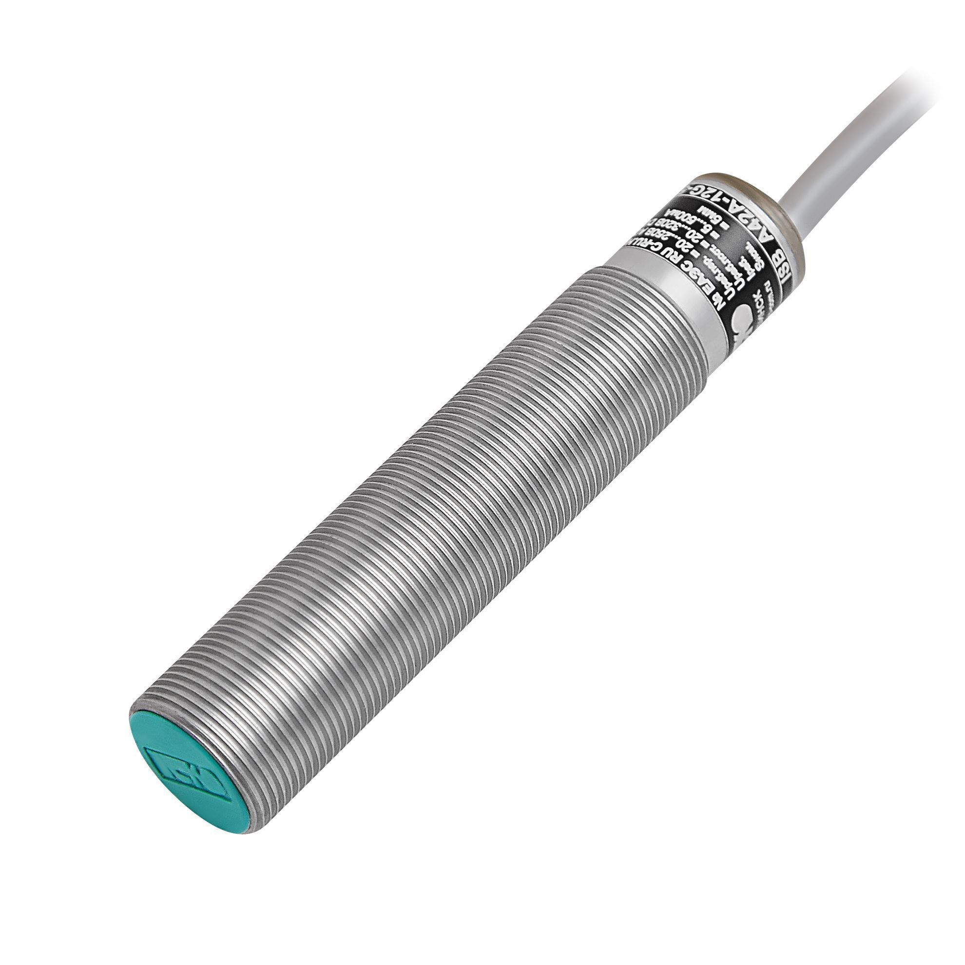 Теко ISB A42A-01G-5E-L, Индуктивный датчик,Sn=5 мм,корпус М18x1 Алюминий заподлицо, 90 ... 250 AC NO 2-х проводный,IP67,кабель фото
