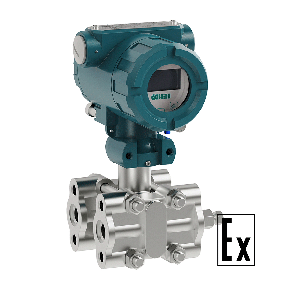 ПД100И-155-2-Exd взрывозащищенный датчик перепада давления с ЖК-индикацией ОВЕН ПД100И-ДД0,063-155-0,25-2-ЕХD