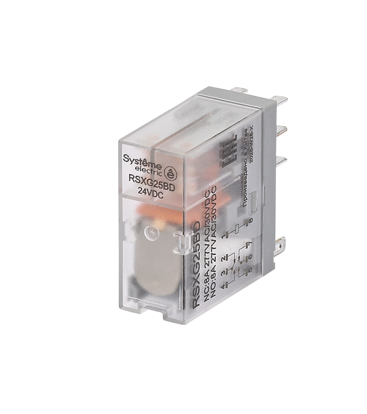 Реле 8A 2CO 24VDC фото