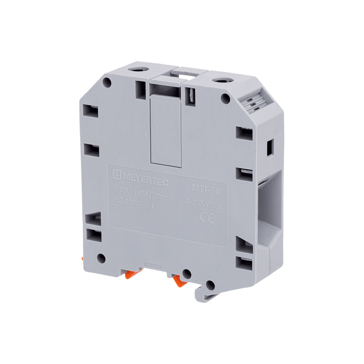 Клемма винтовая силовая 70 мм², серая Meyertec MTI-70 фото