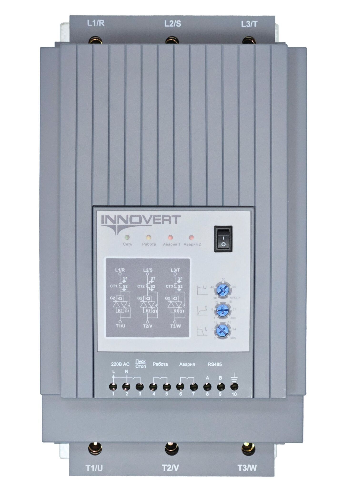 Устройство плавного пуска с кнопкой INNOVERT SSD453A43ES