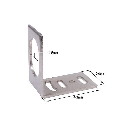 Теко HL 18H Кронштейн угловой, габариты 43х43х26, отверстие под датчик 18 мм фото