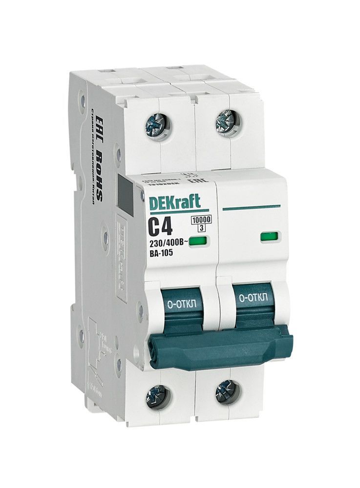 Автоматический выключатель ВА-105 2P 4А C 10кА фото