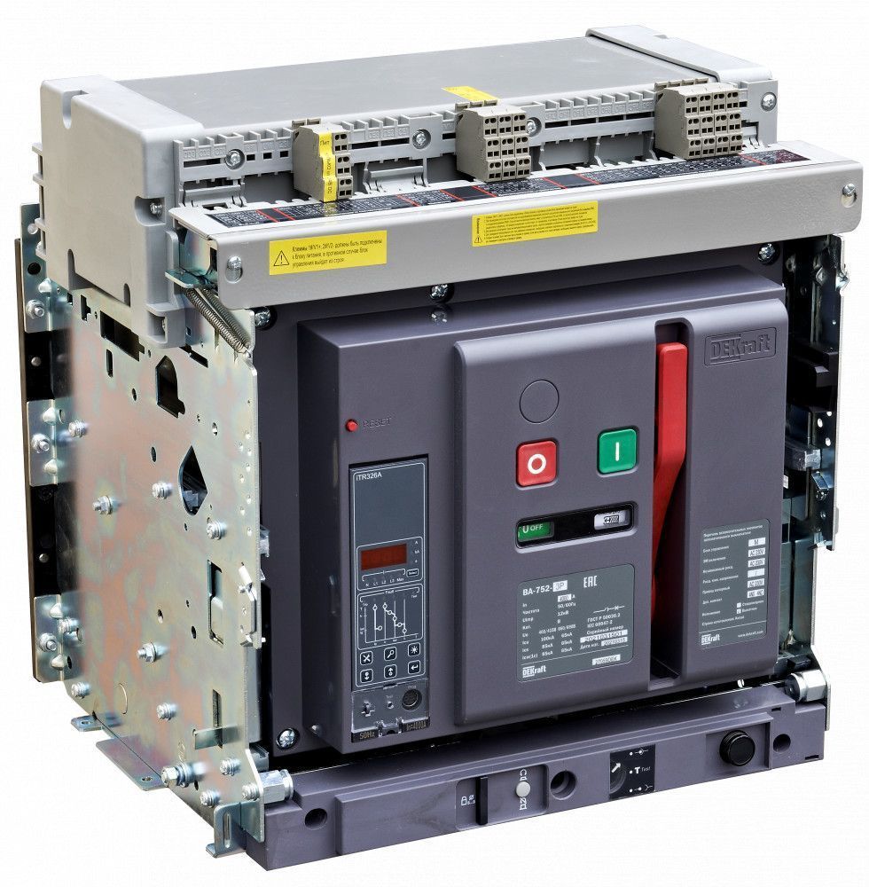 Воздушный авт. выключатель выкатной 3P 1600А 100кА расцепитель М ВА-752 фото