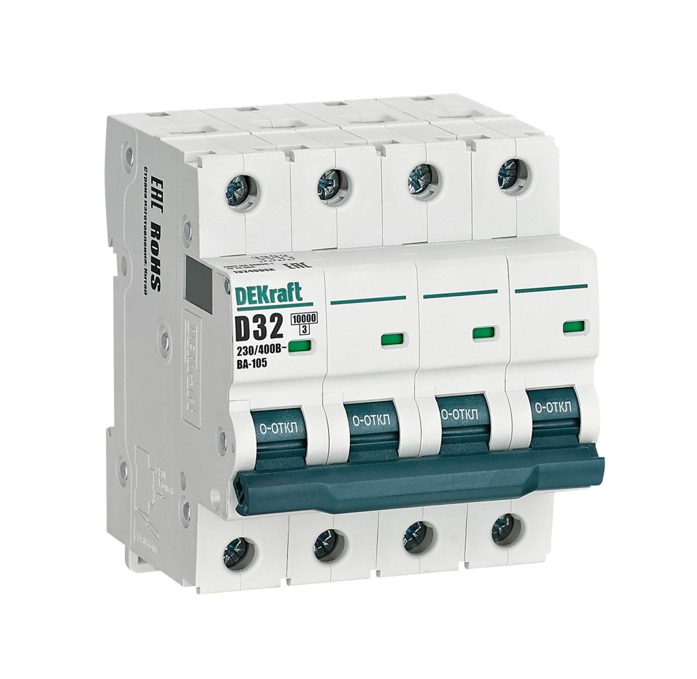 Автоматический выключатель ВА-105 4P 32А D 10кА фото