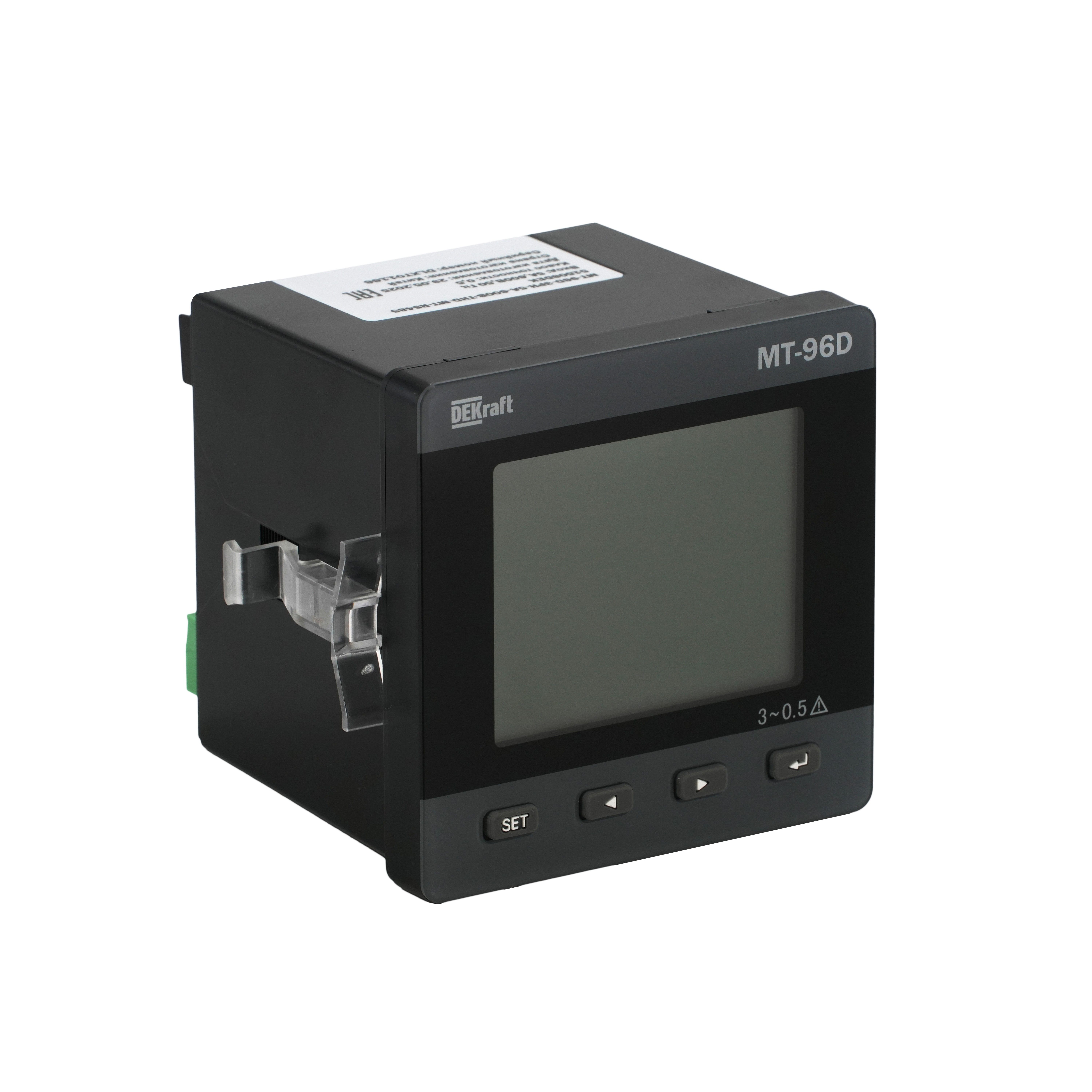 Мультиметр 96х96мм трехфазный, вход 100В 5А, THD+multi-tariff, RS485+DO, МТ-96D